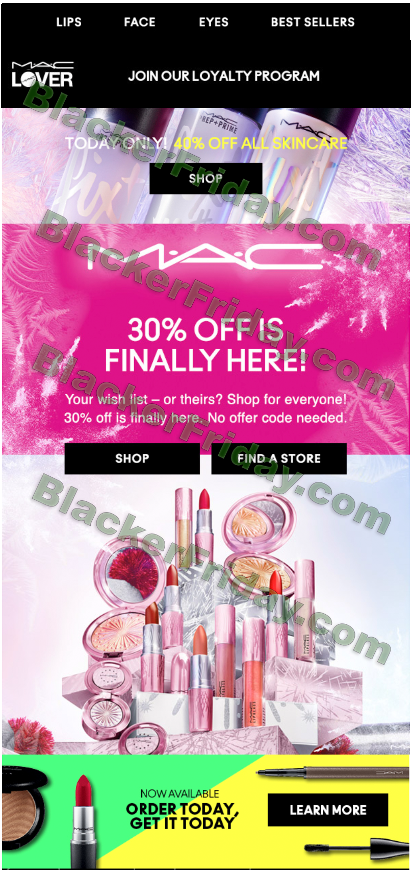 annual sales for mac cosmetics